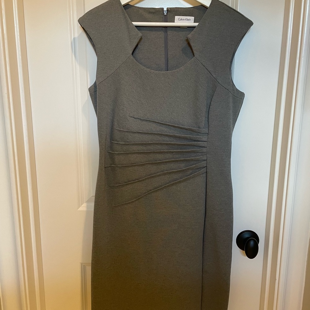 Calvin Klein Gray sheath dress